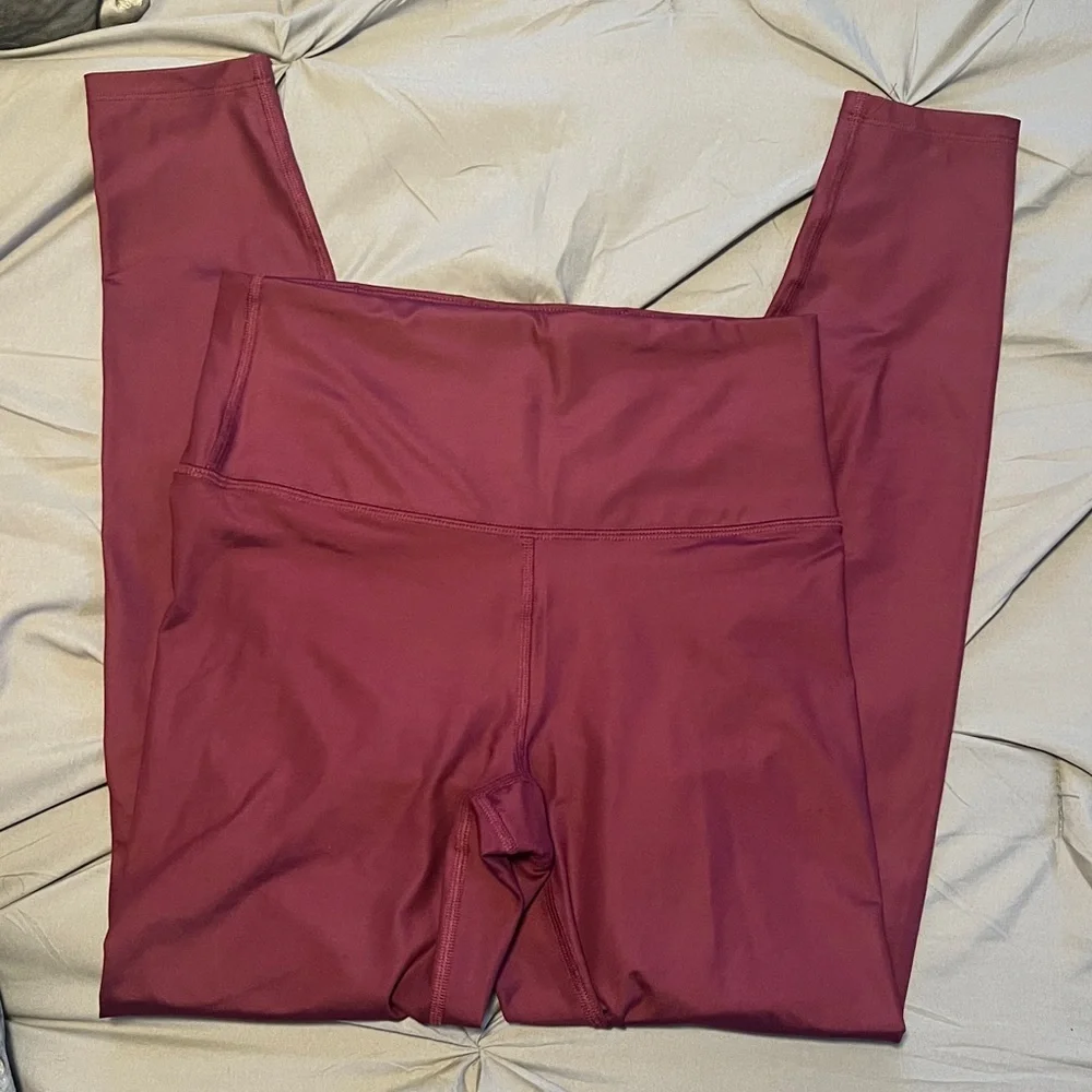 All In Motion Maroon Red High Rise Leggings & Sports-bra Set - Picture 12 of 16